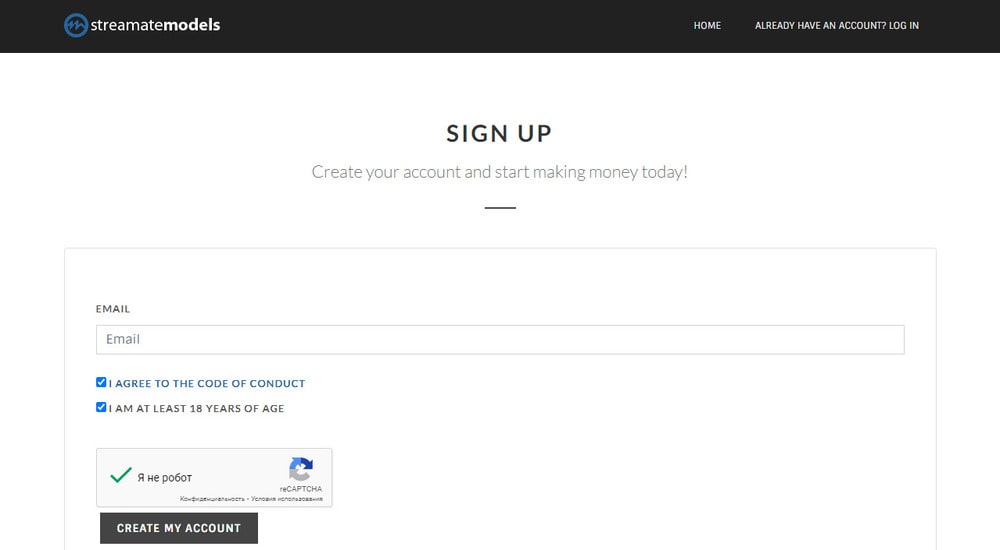 Create My Account